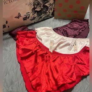 3 Satin Victoria’s Secret lingerie underwear’s